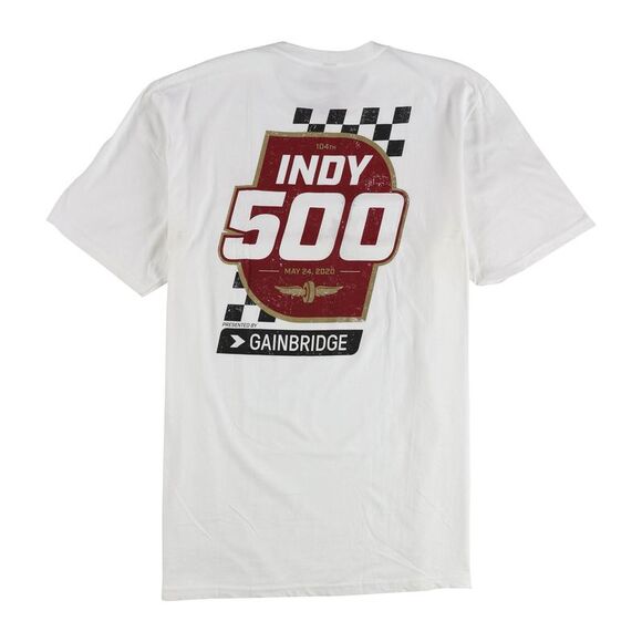 Indy 500 Mens White Event Graphic T-Shirt, white, XL - Picture 2 of 2